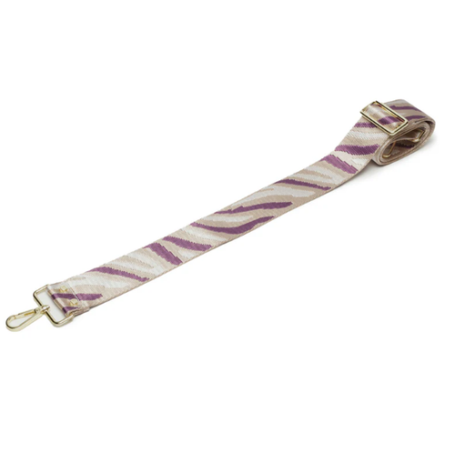 Elie Beaumont Bag Strap - Plum Zebra