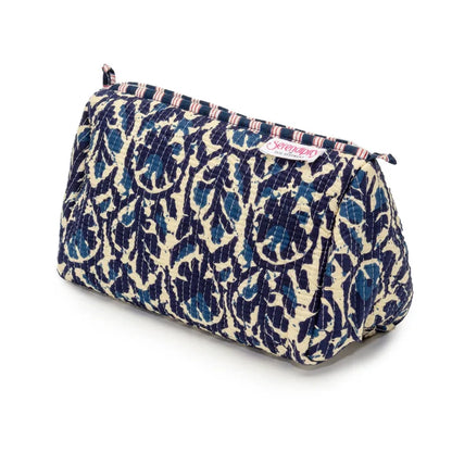 Elie Beaumont Serendipity Cosmetic Bag Set - Indigo Ikat