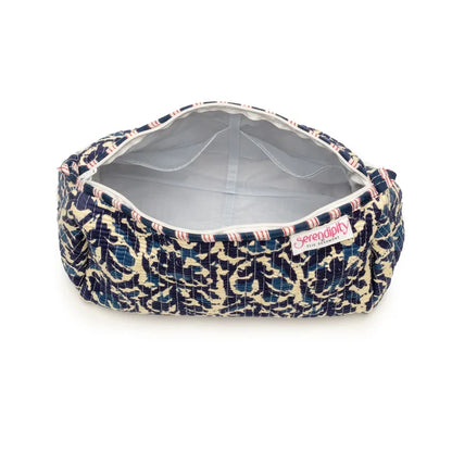 Elie Beaumont Serendipity Cosmetic Bag Set - Indigo Ikat
