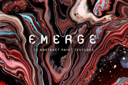 Emerge: 12 Abstract Paint Textures