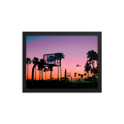 Empty Venice Courts During Quarantine - Framed Photo Lustre Paper