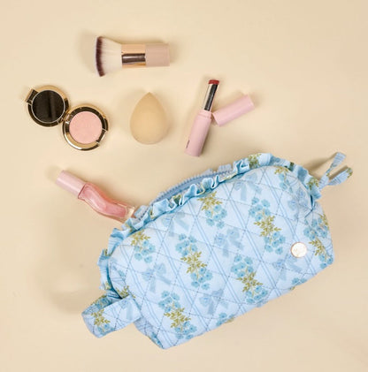 Essentials Quilted Cosmetic Pouch–Oh So Fancy Blue