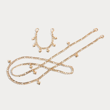 Estelle Heart Strap Set - Gold/Gold Fashion Strap Bandolier