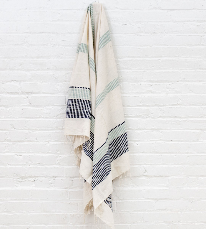 Ethiopian Cotton Bath Towels, Hand Woven, Fair Trade (pick your colors) Eco-Friendly - Give Back Goods