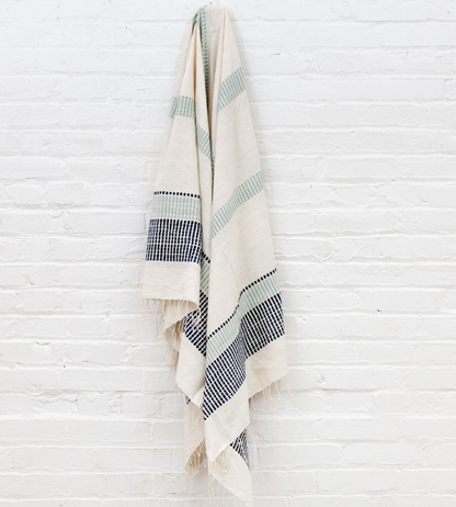 Ethiopian Cotton Bath Towels, Hand Woven, Fair Trade (pick your colors) Eco-Friendly - Give Back Goods