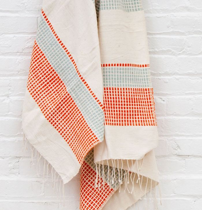 Ethiopian Cotton Bath Towels, Hand Woven, Fair Trade (pick your colors) Eco-Friendly - Give Back Goods