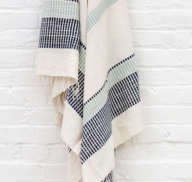 Ethiopian Cotton Bath Towels, Hand Woven, Fair Trade (pick your colors) Eco-Friendly - Give Back Goods