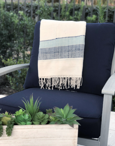 Ethiopian Cotton Bath Towels, Hand Woven, Fair Trade (pick your colors) Eco-Friendly - Give Back Goods