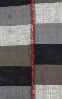 Ethiopian Grey & Black Cotton Throw or Tablecloth, Fair Trade, Employs Artisans, Eco-Friendly - Give Back Goods