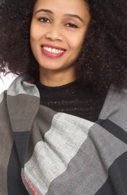Ethiopian Grey & Black Cotton Throw or Tablecloth, Fair Trade, Employs Artisans, Eco-Friendly - Give Back Goods