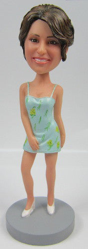 Female Dress Bobblehead #5 - National Bobblehead HOF Store