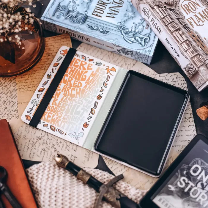 Fourth Wing Inspired: Books PaperWhite Kindle Case Accessories