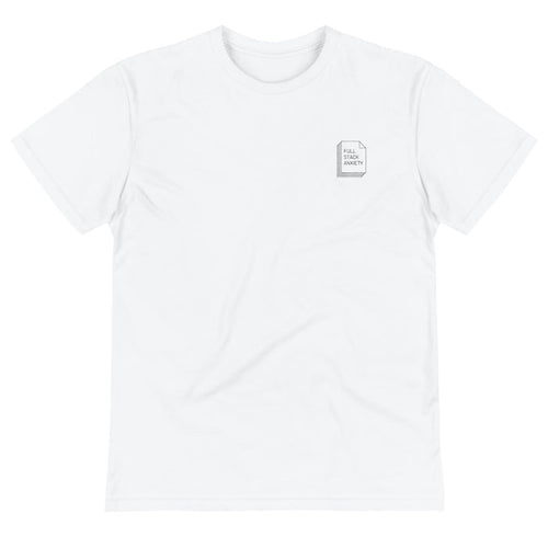 Full Stack Anxiety Embroidered Sustainable T-Shirt