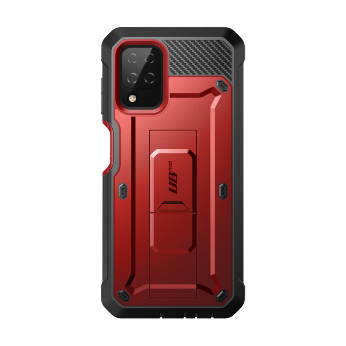 Galaxy A12 Unicorn Beetle Pro Rugged Holster Case-Metallic Red