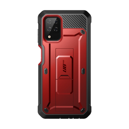 Galaxy A12 Unicorn Beetle Pro Rugged Holster Case-Metallic Red