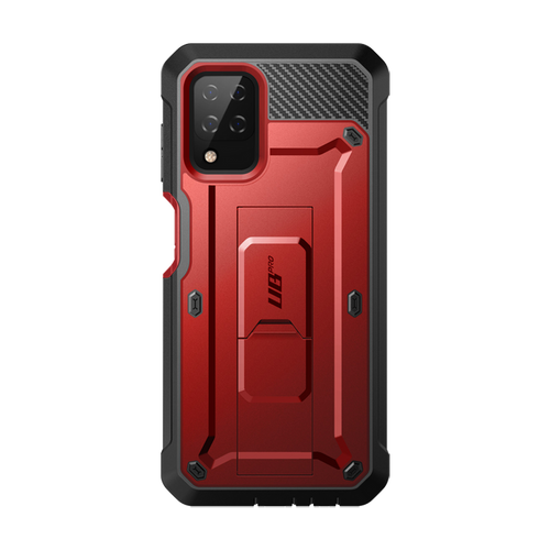 Galaxy A12 Unicorn Beetle Pro Rugged Holster Case-Metallic Red
