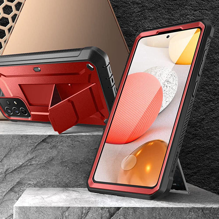 Galaxy A72 Unicorn Beetle Pro Rugged Holster Case-Metallic Red