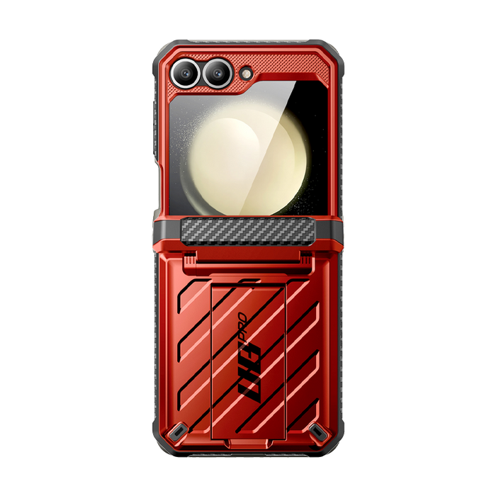 Galaxy Z Flip6 Unicorn Beetle PRO Rugged Case with Belt Clip-Metallic Red