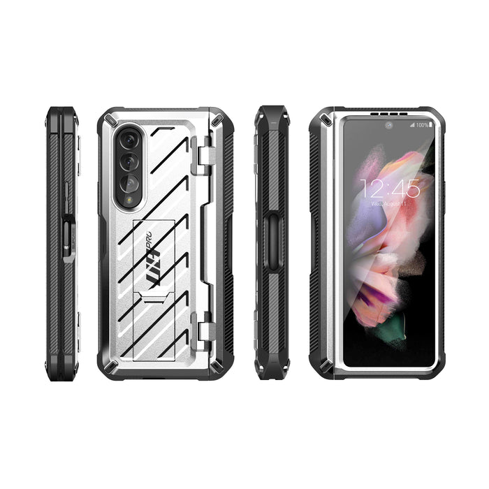 Galaxy Z Fold3 Unicorn Beetle PRO Rugged Case with S-Pen Holder(open box)-Silver