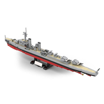 German 1930 Light Cruiser Köln - Scale 1:300 Klemmbausteine - LesDiy - Klemmbausteine