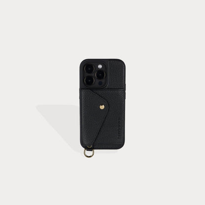 Gigi O-ring Wristlet - Black/Gold Bandolier