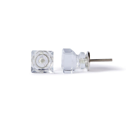 Glass Square Knob 3.5cm