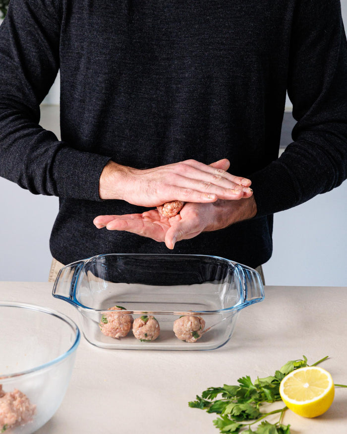 Glass square oven dish