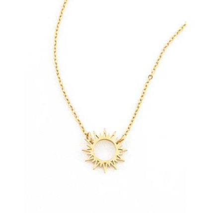 Gold Sun Necklace, Give freedom to girls & women!