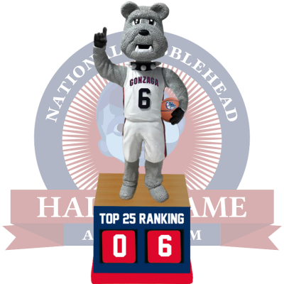 Gonzaga Bulldogs Basketball Top 25 Ranking Tracker Bobblehead