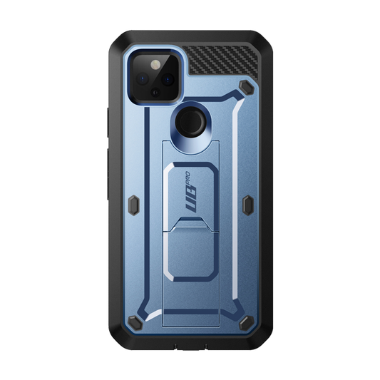 Google Pixel 5 (2020) Unicorn Beetle PRO Rugged Holster Case-Metallic Blue