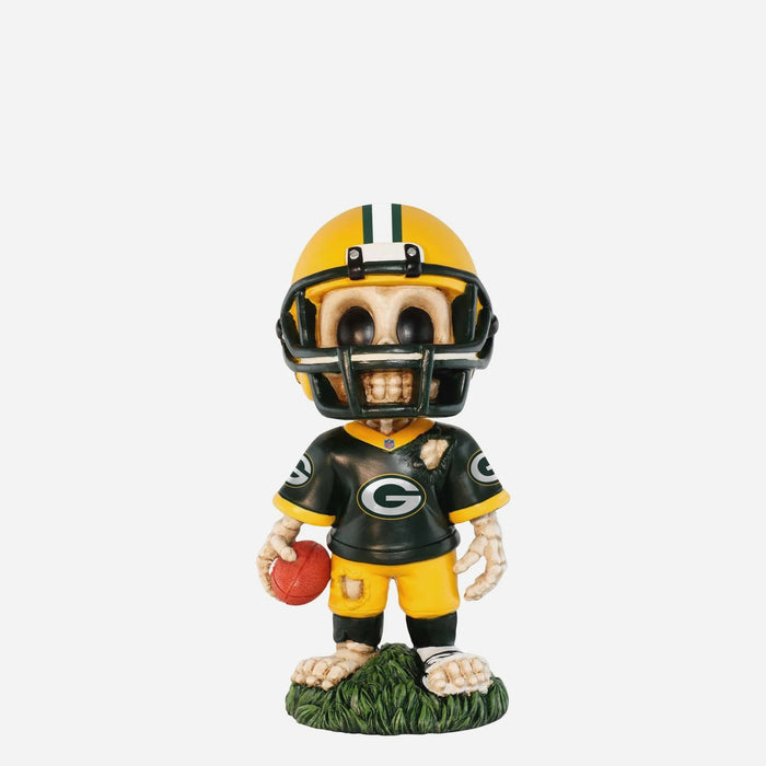 Green Bay Packers Team Skull Mini NFL Football Bobblehead