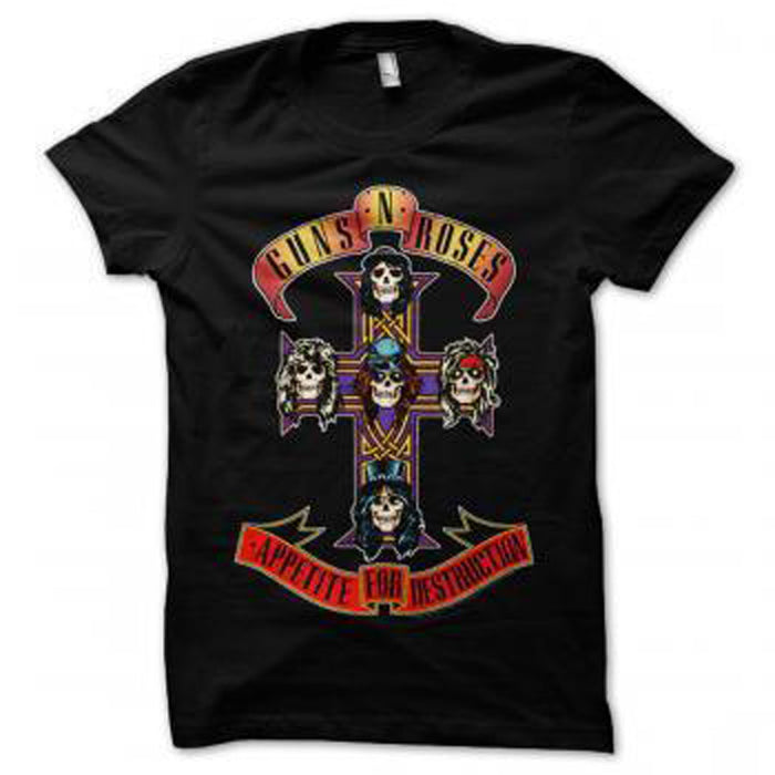 Guns N' Roses - Cross T-Shirt