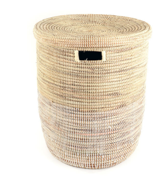 Handwoven Hamper Laundry Storage Basket in many colors, Fair Trade - Give Back Goods