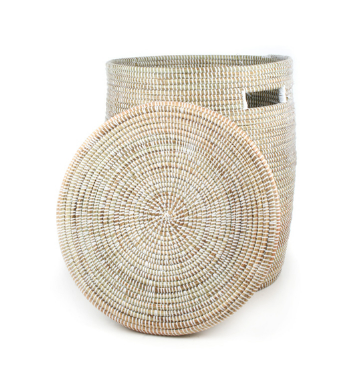 Handwoven Hamper Laundry Storage Basket in many colors, Fair Trade - Give Back Goods