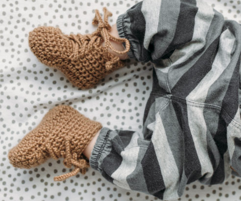Handmade Crochet Baby Shoes- Fair Trade, Hand-signed - Give Back Goods