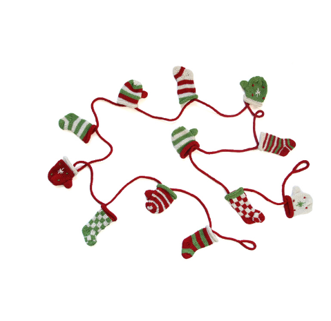 Handmade Garland With Hats & Mittens - Fair Trade - Give Back Goods
