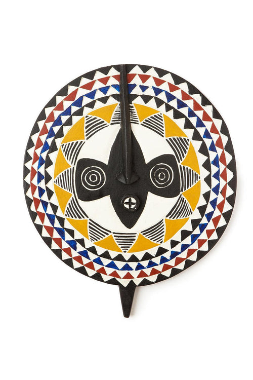 Handmade Large African BWA Wooden Wall Mask, Fair Trade, Ghana