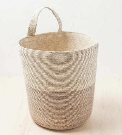Hanging Hand Woven Palm Basket, Mexico, Fair Trade