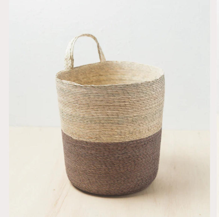 Hanging Hand Woven Palm Basket, Mexico, Fair Trade