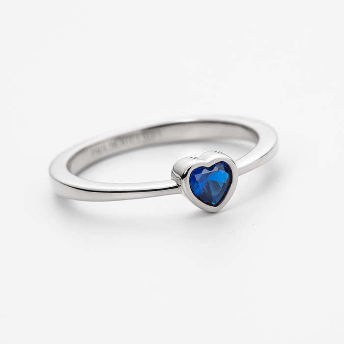 Heart of the Sea Mono Ring Silber