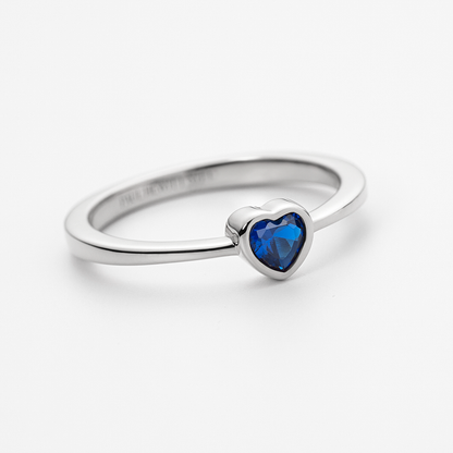Heart of the Sea Mono Ring Silber