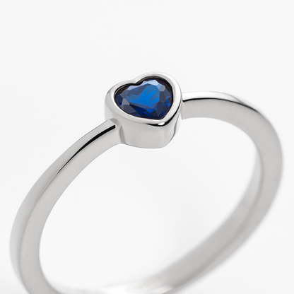 Heart of the Sea Mono Ring Silber