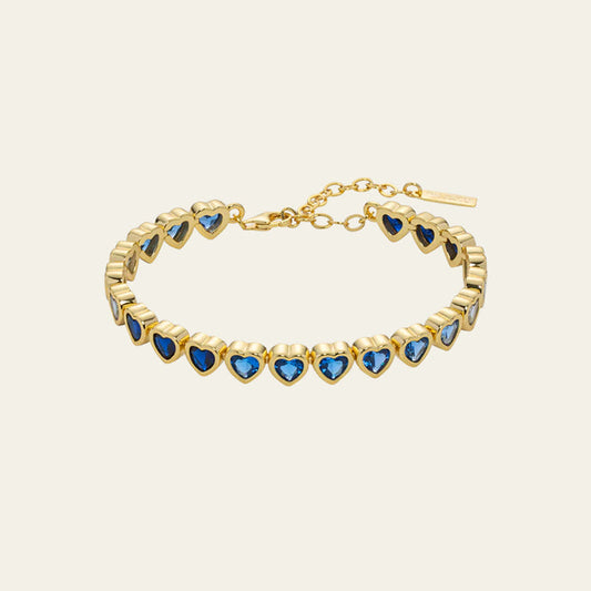 Heart of the Sea Rainbow Armkette Gold