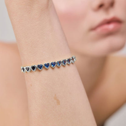 Heart of the Sea Rainbow Armkette Silber