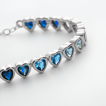 Heart of the Sea Rainbow Armkette Silber
