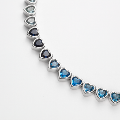 Heart of the Sea Rainbow Armkette Silber