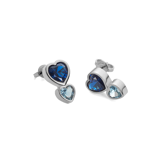 Heart of the Sea Rainbow Ohrring Silber