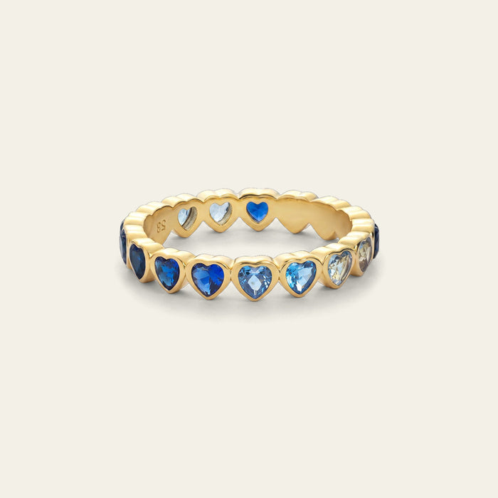 Heart of the Sea Rainbow Ring Gold