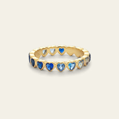 Heart of the Sea Rainbow Ring Gold