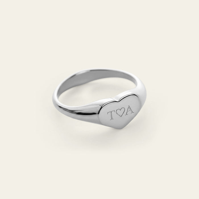 Heart Ring Silber